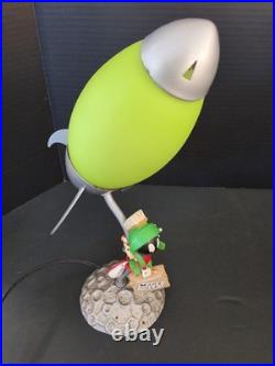 VTG 1999 Warner Bros Store Marvin The Martian Rocket Lamp Rare