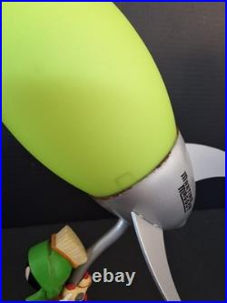 VTG 1999 Warner Bros Store Marvin The Martian Rocket Lamp Rare