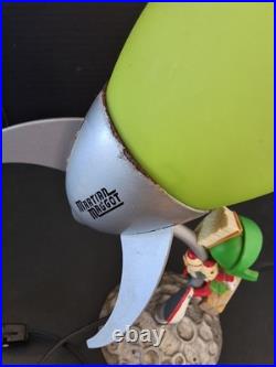 VTG 1999 Warner Bros Store Marvin The Martian Rocket Lamp Rare