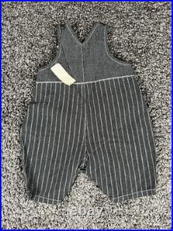 VTG 90's NWT Warner Bros Tom & Jerry Striped Denim Overall One-Piece 3M RARE