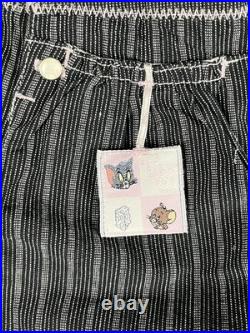 VTG 90's NWT Warner Bros Tom & Jerry Striped Denim Overall One-Piece 3M RARE