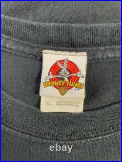 VTG 90s SPEEDY GONZALES LOONEY TUNES WARNER BROS Hip Hop Black T-SHIRT XL RARE