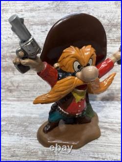 VTG Ceramic Yosemite Sam 10.5 Statue Looney Tunes Warner Bros 1975 Duncan RARE