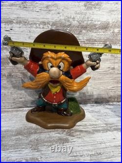 VTG Ceramic Yosemite Sam 10.5 Statue Looney Tunes Warner Bros 1975 Duncan RARE