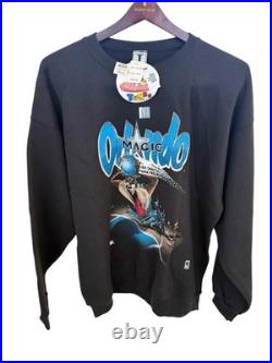 VTG Jostens Sweatshirt XL 1993 Taz Warner Bros NBA Orlando Magic NOS NWT Rare