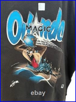 VTG Jostens Sweatshirt XL 1993 Taz Warner Bros NBA Orlando Magic NOS NWT Rare