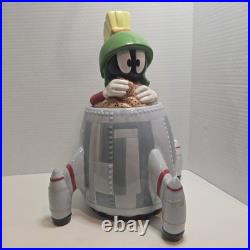 VTG RARE! Marvin the Martian Spaceship Cookie Jar 1998 Warner Bros Exclusive EUC