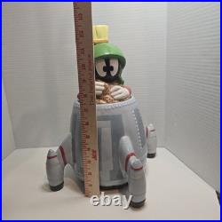 VTG RARE! Marvin the Martian Spaceship Cookie Jar 1998 Warner Bros Exclusive EUC