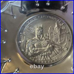 VTG Robert Dennison 1996 The Batman Bowl Warner Bros Studio Store Metal Rare