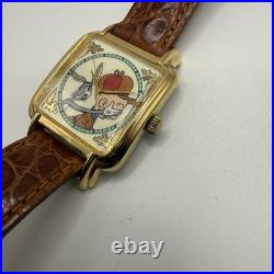 VTG Warner Bros Bugs Bunny Elmer Fudd Looney Tunes Watch WB Collection Rare