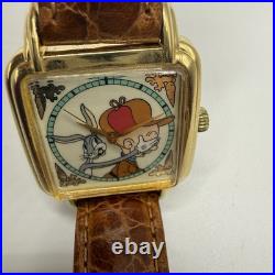 VTG Warner Bros Bugs Bunny Elmer Fudd Looney Tunes Watch WB Collection Rare