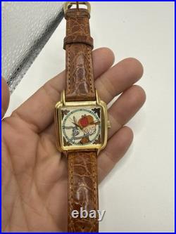 VTG Warner Bros Bugs Bunny Elmer Fudd Looney Tunes Watch WB Collection Rare