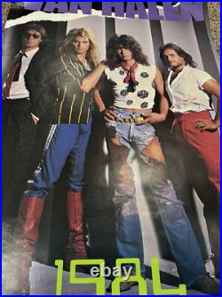 Van Halen 1984 US Promo Poster Warner Bros. Records Rare Vintage Original Roth