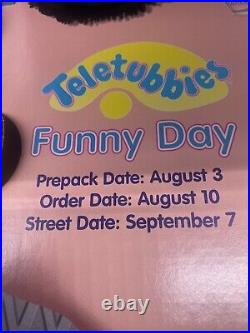 Very Rare 1999 Teletubbies VHS Promo Box & Sellsheet PBS Warner Bros Funny Day