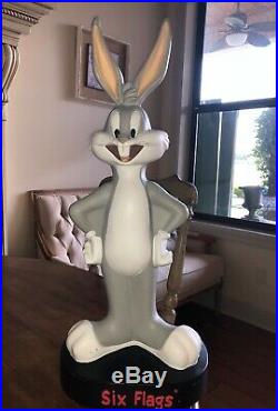 Very Rare Six Flags Bugs Bunny Piggy Bank 2 Tall