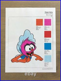 Very Rare Vintage Muppet Babies Character Style Guide Circa 1992