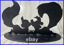 Very Rare Warner Bros Pepe Le Pew & Penelope Cast Iron Silhouette Tex Welch 1992