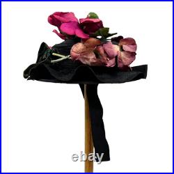 Vintage 1930s RARE Studio Styles Warner Bros Designing Staff Straw Floral Hat