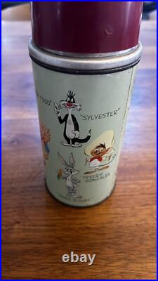 Vintage 1959 Metal Thermos Warner Brothers Looney Tunes RARE