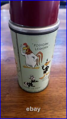 Vintage 1959 Metal Thermos Warner Brothers Looney Tunes RARE
