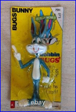 Vintage 1972 Warner Bros. Bugs Bunny Bobbin Bugs Head Really Moves RARE READ