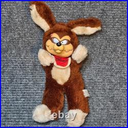 Vintage 1977 Wile E Coyote Plush Vinyl Rubber Face Looney Tunes Warner Bros Rare