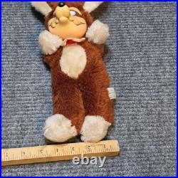 Vintage 1977 Wile E Coyote Plush Vinyl Rubber Face Looney Tunes Warner Bros Rare