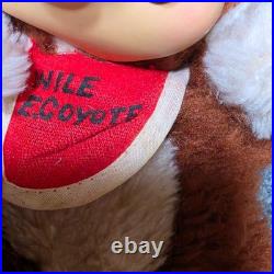 Vintage 1977 Wile E Coyote Plush Vinyl Rubber Face Looney Tunes Warner Bros Rare