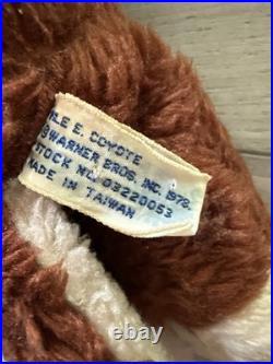 Vintage 1978 Wile E Coyote Plush Vinyl Rubber Face Looney Tunes Warner Bros Rare