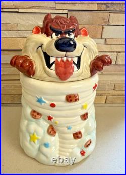 Vintage 1989 Warner Bros Taz Tasmanian Cookie Jar Taiwan Looney Tunes Rare
