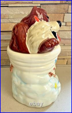 Vintage 1989 Warner Bros Taz Tasmanian Cookie Jar Taiwan Looney Tunes Rare