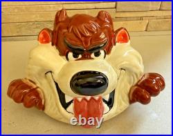 Vintage 1989 Warner Bros Taz Tasmanian Cookie Jar Taiwan Looney Tunes Rare
