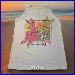 Vintage 1990 Warner Bros Bugs Bunny Single Stitch Tank Top 50th Birthday RARE
