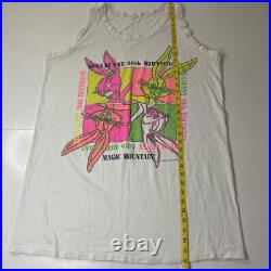 Vintage 1990 Warner Bros Bugs Bunny Single Stitch Tank Top 50th Birthday RARE