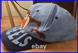 Vintage 1993 Taz UNC Tar Heels Snapback Hat Looney Tunes Warner Bros Rare