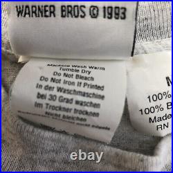 Vintage 1993 Warner Bros ANAMANIACS Cartoon Gray T Shirt Adult Size Medium RARE