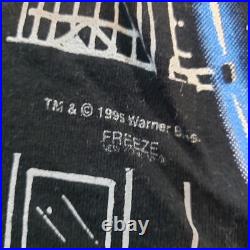Vintage 1995 Taz Looney Tunes Warner Bros Neon Sign AOP Rare Freeze Shirt Mens M