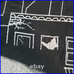 Vintage 1995 Taz Looney Tunes Warner Bros Neon Sign AOP Rare Freeze Shirt Mens M