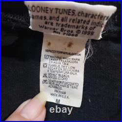 Vintage 1995 Taz Looney Tunes Warner Bros Neon Sign AOP Rare Freeze Shirt Mens M