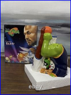 Vintage 1996 SPACE JAM Ceramic Bank with Box MICHAEL JORDAN Warner Bros Movie Rare