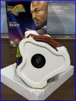 Vintage 1996 SPACE JAM Ceramic Bank with Box MICHAEL JORDAN Warner Bros Movie Rare