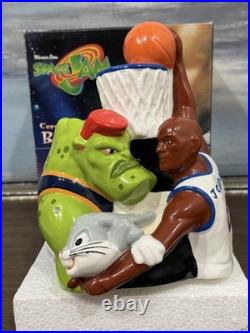 Vintage 1996 SPACE JAM Ceramic Bank with Box MICHAEL JORDAN Warner Bros Movie Rare