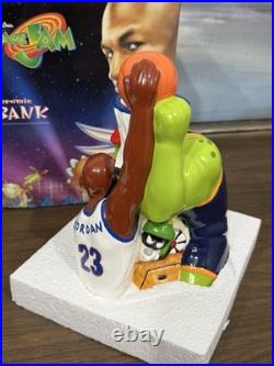 Vintage 1996 SPACE JAM Ceramic Bank with Box MICHAEL JORDAN Warner Bros Movie Rare