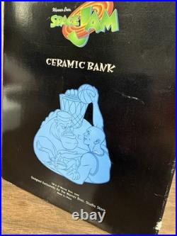 Vintage 1996 SPACE JAM Ceramic Bank with Box MICHAEL JORDAN Warner Bros Movie Rare