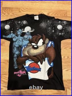 Vintage 1996 Space Jam Taz Time Squad T-Shirt XL 18-20 Monstars Warner Bros Rare Vintage 1996 Space Jam Taz Time Squad T-Shirt XL 18-20 Monstars Warner Bros Rare