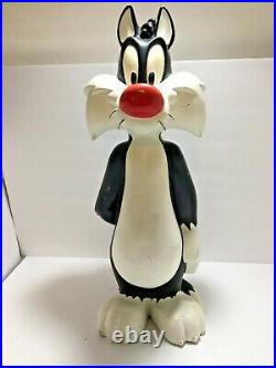 Vintage 1996 Warner Bros Sylvester Hiding Tweety Bird 23 Statue Looney WB Rare
