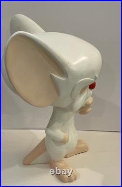 Vintage 1997 Brain Pinky And The Brain Warner Bros. 16.5 Statue RARE