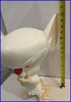 Vintage 1997 Brain Pinky And The Brain Warner Bros. 16.5 Statue RARE
