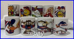 Vintage 1997 Looney Tunes x Barcelona FC Warner Bros Mugs x 9 RARE Taz Bugs