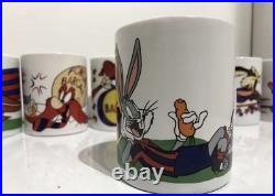 Vintage 1997 Looney Tunes x Barcelona FC Warner Bros Mugs x 9 RARE Taz Bugs